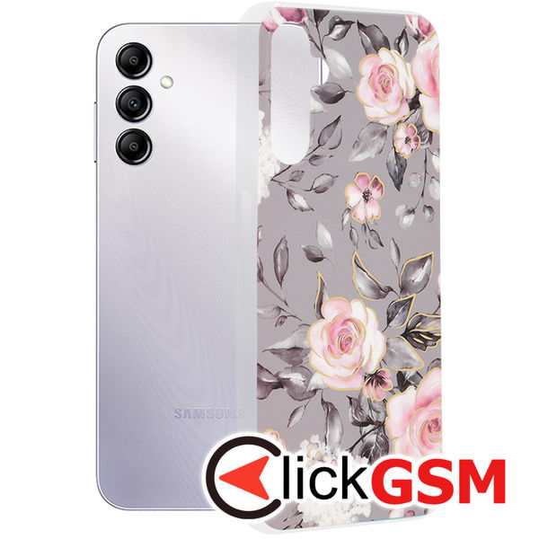 Techsuit - Marble Series - Samsung Galaxy A14 4G / A14 5G - Bloom of Ruth Gray