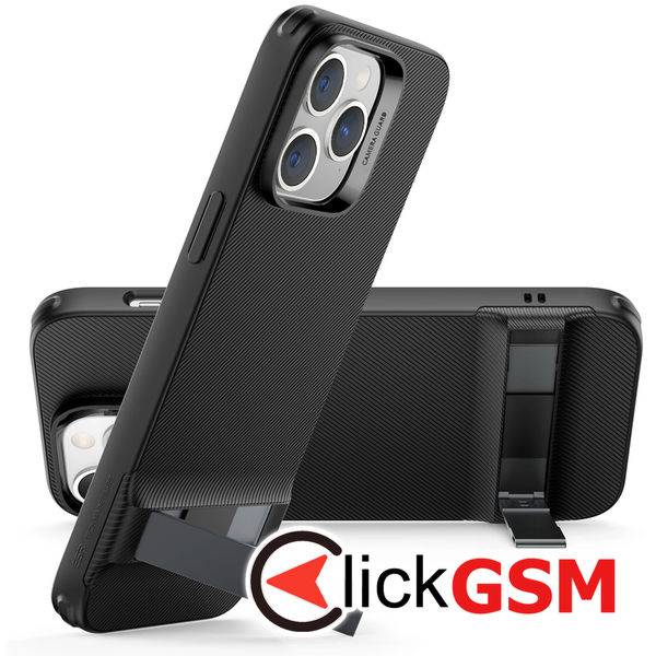 ESR - Air Shield Boost Kickstand - iPhone 14 Pro - Translucent Black
