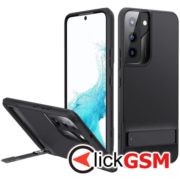 ESR - Air Shield Boost Kickstand - Samsung Galaxy S22 5G - Translucent Black