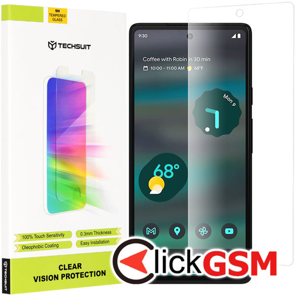 Techsuit - Clear Vision Glass - Google Pixel 6a - Transparent