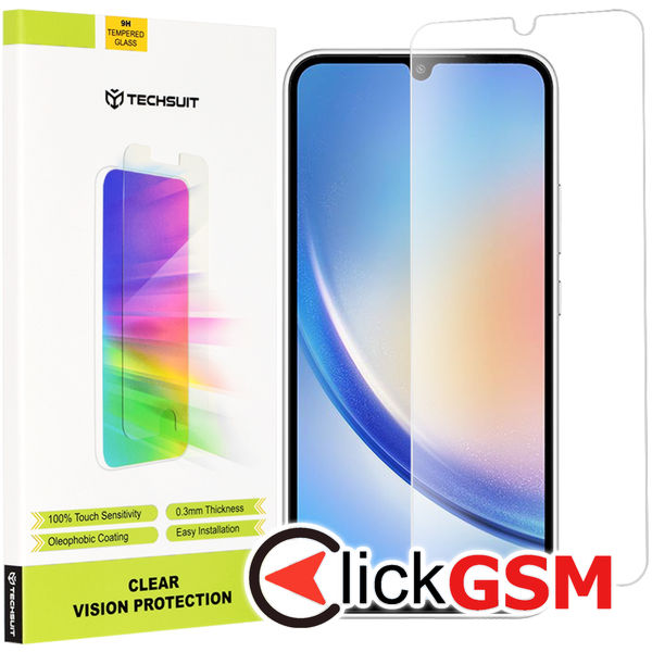 Folie Sticla Securizata Techsuit Clear Vision Glass pentru Samsung Galaxy A34 5G Transparent