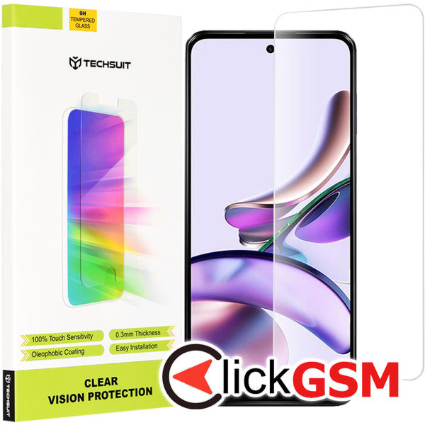 Techsuit - Clear Vision Glass - Motorola Moto G13 / G23 / G53 - Transparent