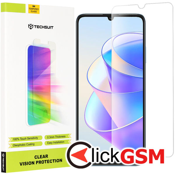 Techsuit - Clear Vision Glass - Honor X7a - Transparent