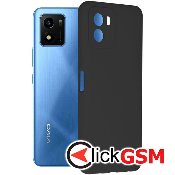 Techsuit - Soft Edge Silicone - Vivo Y01 - Black