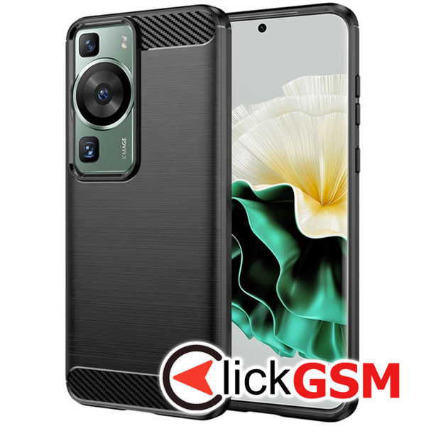 Techsuit - Carbon Silicone - Huawei P60 / P60 Pro - Black