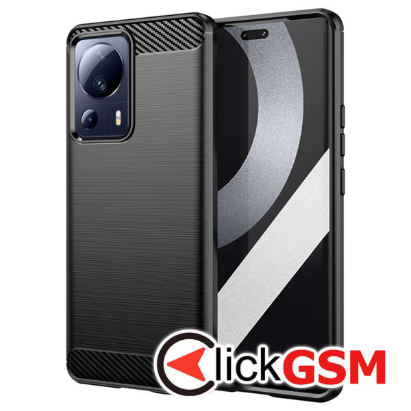 Techsuit - Carbon Silicone - Xiaomi 13 Lite - Black