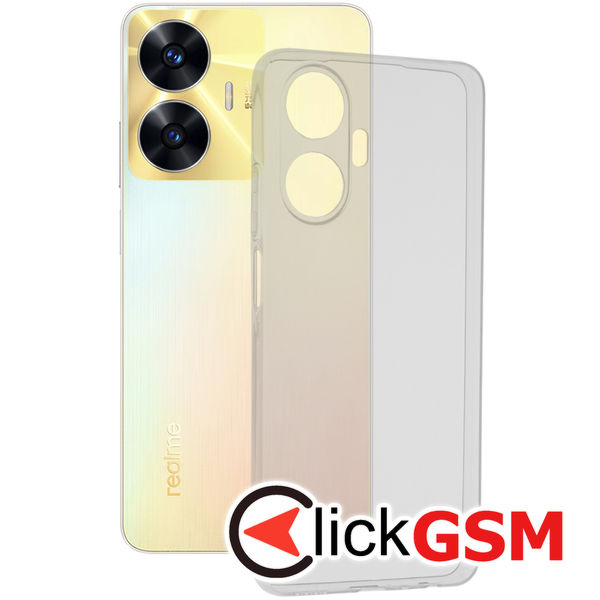Techsuit - Clear Silicone - Realme C55 - Transparent