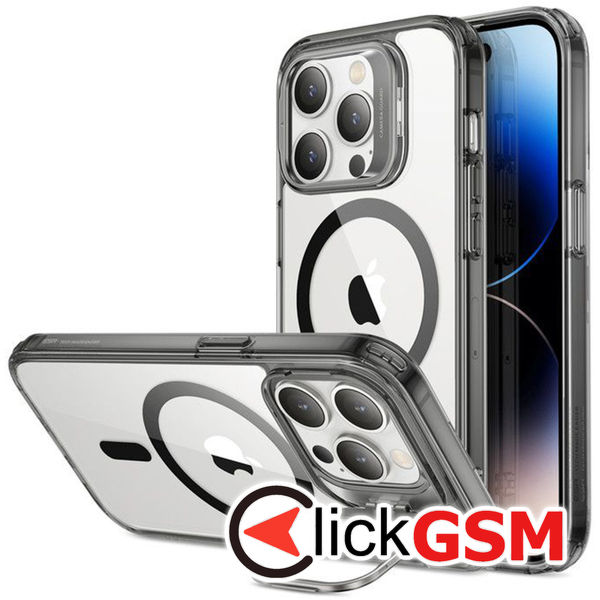 ESR - Classic Kickstand HaloLock - iPhone 14 Pro - Clear Black