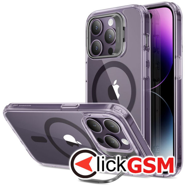 ESR - Classic Kickstand HaloLock - iPhone 14 Pro - Clear Purple
