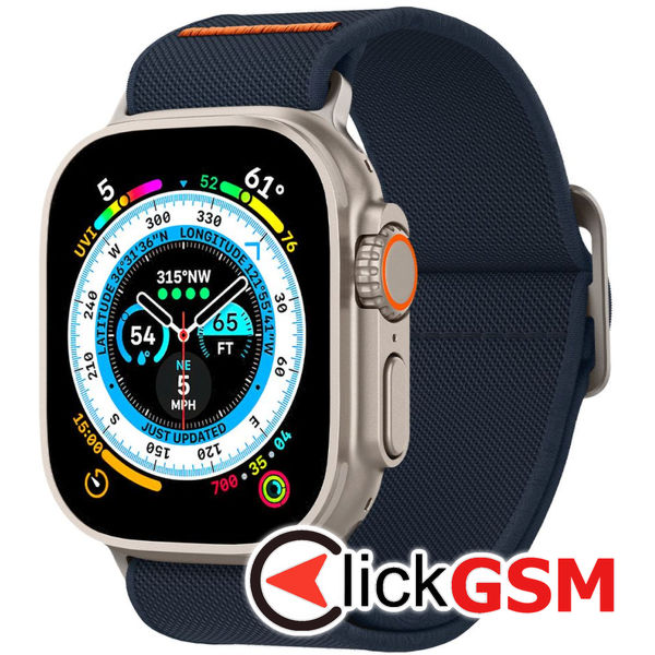 Spigen - Fit Lite Ultra - Apple Watch 1/2/3/4/5/6/7/8/9/SE/SE 2/Ultra/Ultra 2 (42/44/45/49mm) - Navy