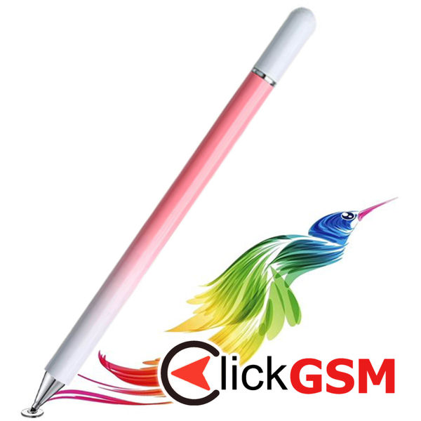 Techsuit - Stylus Pen (JC04) - Aluminum Alloy, Android, iOS, Microsoft - Pink