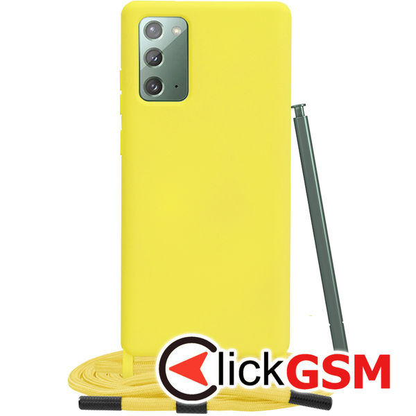 Techsuit - Crossbody Lanyard - Samsung Galaxy Note 20 4G / Note 20 5G - Yellow