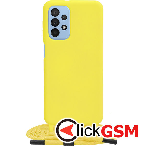 Techsuit - Crossbody Lanyard - Samsung Galaxy A23 4G / A23 5G - Yellow