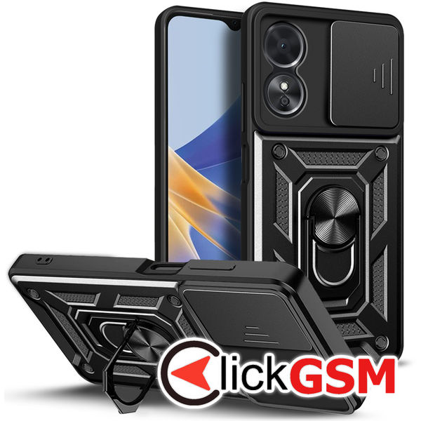 Techsuit - CamShield Series - Oppo A17 - Black