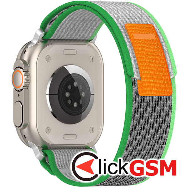 Techsuit - Watchband (W039) - Apple Watch 1/2/3/4/5/6/7/8/9/SE/SE 2 (38/40/41mm) - Green / Green