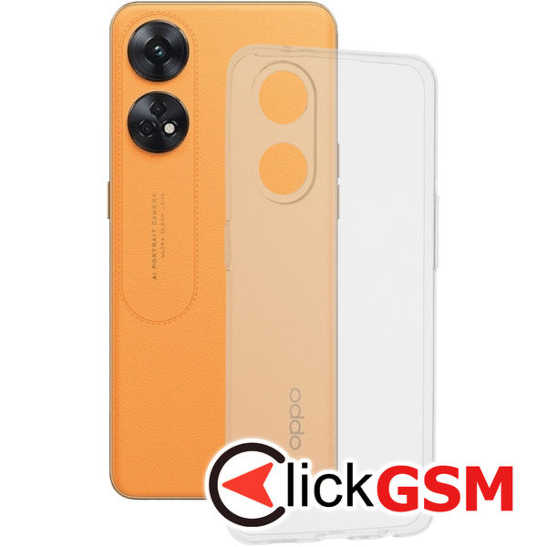Techsuit - Clear Silicone - Oppo Reno8 T - Transparent