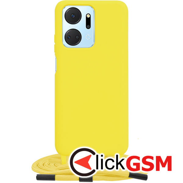 Techsuit - Crossbody Lanyard - Honor X7a - Yellow