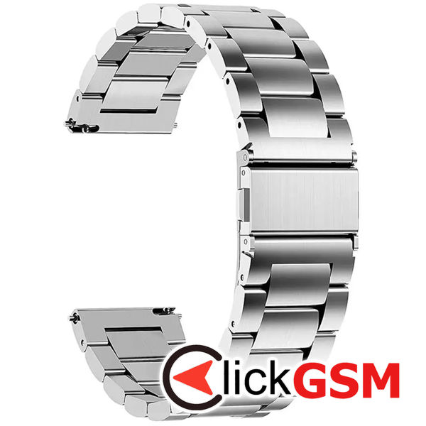 Techsuit - Watchband 20mm (W010) - Samsung Galaxy Watch 4/5/Active 2, Huawei Watch GT 3 (42mm)/GT 3 Pro (43mm) - Silver