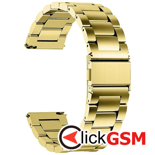 Techsuit - Watchband 20mm (W010) - Samsung Galaxy Watch 4/5/Active 2, Huawei Watch GT 3 (42mm)/GT 3 Pro (43mm) - Gold