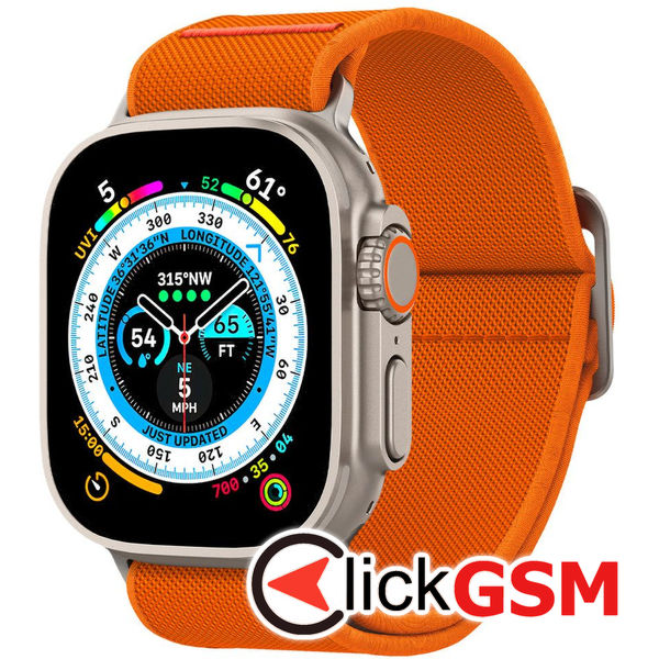 Spigen - Fit Lite Ultra - Apple Watch 1/2/3/4/5/6/7/8/9/SE/SE 2/Ultra/Ultra 2 (42/44/45/49mm) - Orange