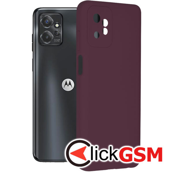 Techsuit - Soft Edge Silicone - Motorola Moto G Power 5G - Plum Violet