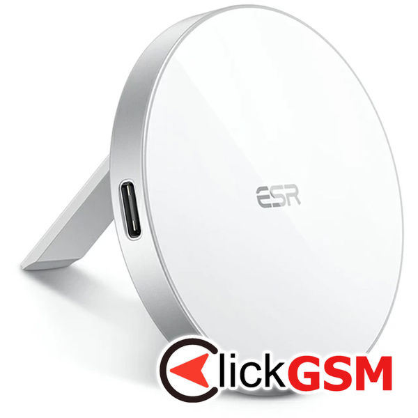ESR - Wireless Charger HaloLock - MagSafe Compatible, with Kickstand - White