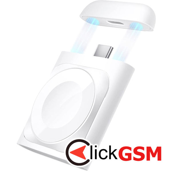 ESR - Portable Wireless Charger - for Apple Watch, AirPods Pro 2, Fast Charging - White