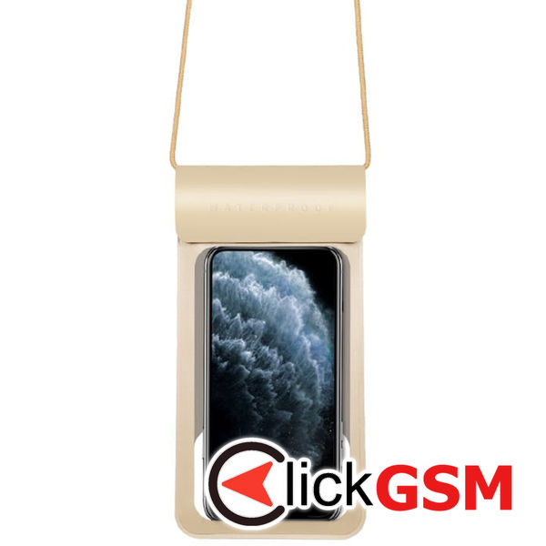 Techsuit - Waterproof Case (TWC1) - for Phones with max. 6.8", IPX8, 30m - Gold