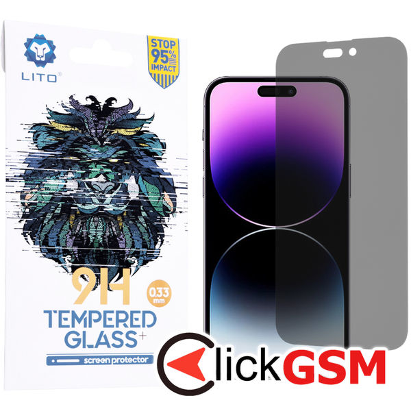 Lito - 2.5D Classic Glass - iPhone 14 Pro Max - Privacy