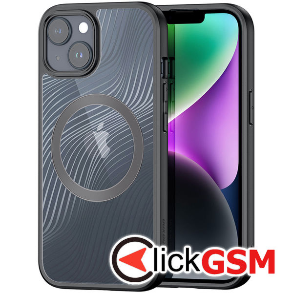 Husa de protectie Dux Ducis Aimo MagSafe Series compatibil cu iPhone 15 - Negru