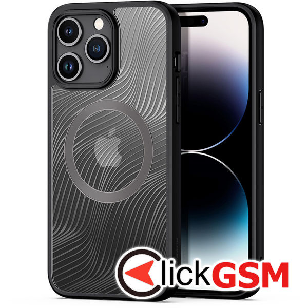 Husa de protectie Dux Ducis Aimo MagSafe Series compatibil cu iPhone 15 Pro - Negru