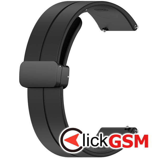 Techsuit - Watchband 20mm (W011) - Samsung Galaxy Watch 4/5/Active 2, Huawei Watch GT 3 (42mm)/GT 3 Pro (43mm) - Black