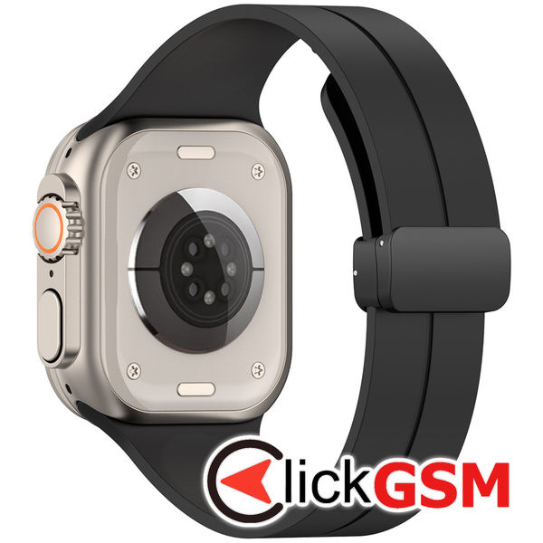 Techsuit - Watchband (W011) - Apple Watch 1/2/3/4/5/6/7/8/9/SE/SE 2 (38/40/41mm) - Black