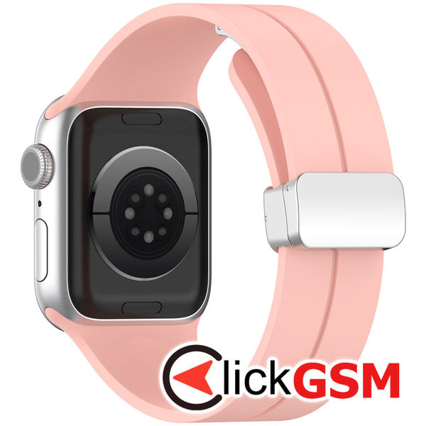 Techsuit - Watchband (W011) - Apple Watch 1/2/3/4/5/6/7/8/9/SE/SE 2/Ultra/Ultra 2 (42/44/45/49mm) - Pink