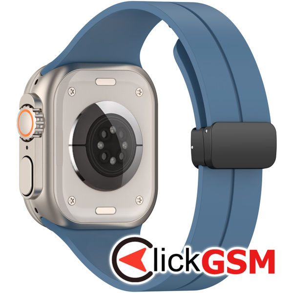 Techsuit - Watchband (W011) - Apple Watch 1/2/3/4/5/6/7/8/9/SE/SE 2/Ultra/Ultra 2 (42/44/45/49mm) - Blue