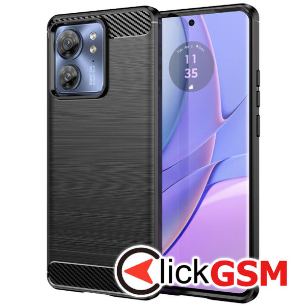 Techsuit - Carbon Silicone - Motorola Edge 40 / Edge (2023) - Black