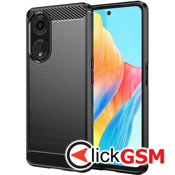Techsuit - Carbon Silicone - Oppo A98 5G - Black