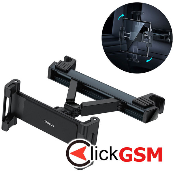 Baseus - Car Holder JoyRide Pro (SUTQ000001) - Phone, Tablet, for Headrest - Black