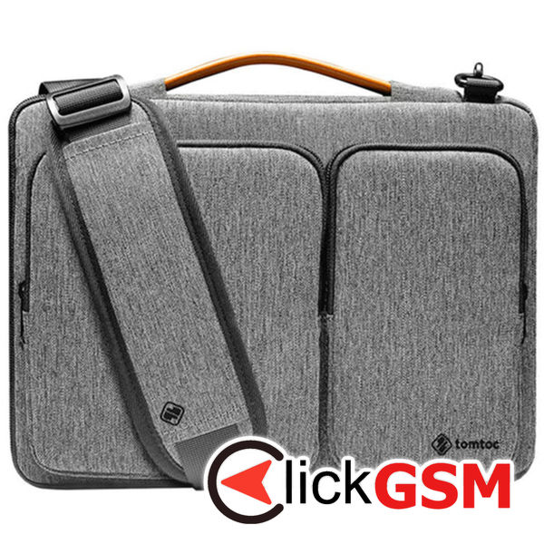 Tomtoc - Defender Laptop Briefcase (A42F2G3) - with Shoulder Strap and Small Card Pocket, 16" - Gray