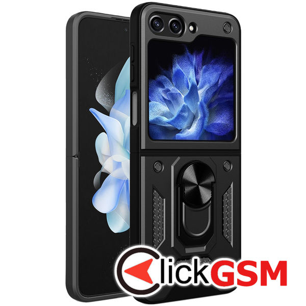 Husa pentru Samsung Galaxy Z Flip 5 Techsuit CamShield Series - Negru