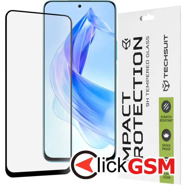 Folie Sticla Securizata Techsuit 111D Full Glue Glass pentru Honor 90 Lite Black