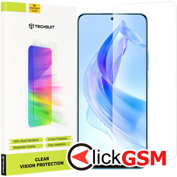 Techsuit - Clear Vision Glass - Honor 90 Lite - Transparent