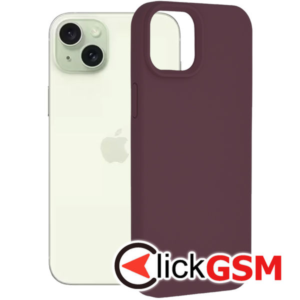 Husa de protectie Techsuit Soft Edge Silicone compatibil cu iPhone 15 Plus - Violet