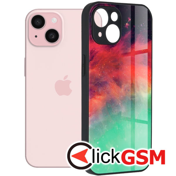Husa de protectie Techsuit Glaze Series compatibil cu iPhone 15 - Fiery Ocean