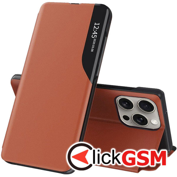 Husa de protectie Techsuit eFold Series compatibil cu iPhone 15 Pro - Portocaliu