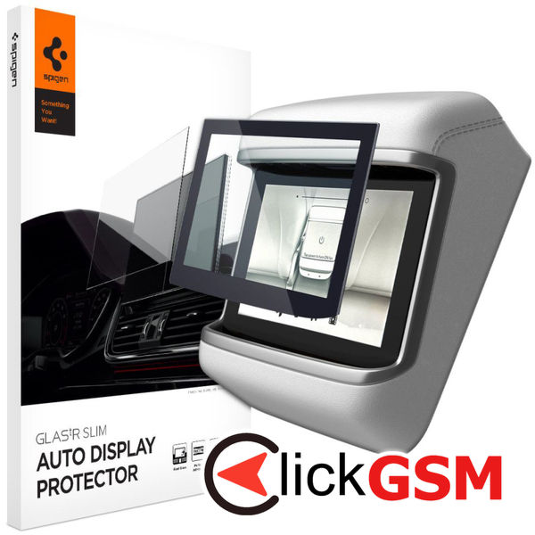 Spigen - Glas.tR Slim Anti-Glare - Tesla Model X 2022 / Model S 2021 - Black