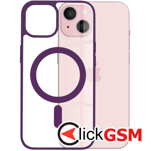 Husa de protectie Techsuit MagSafe Pro compatibil cu iPhone 15 - Mov