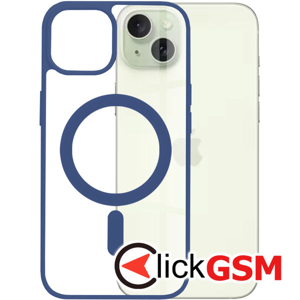 Husa de protectie Techsuit MagSafe Pro compatibil cu iPhone 15 Plus - Albastru