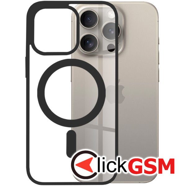 Husa de protectie Techsuit MagSafe Pro compatibil cu iPhone 15 Pro Max - Negru