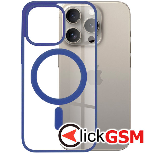 Husa de protectie Techsuit MagSafe Pro compatibil cu iPhone 15 Pro Max - Albastru